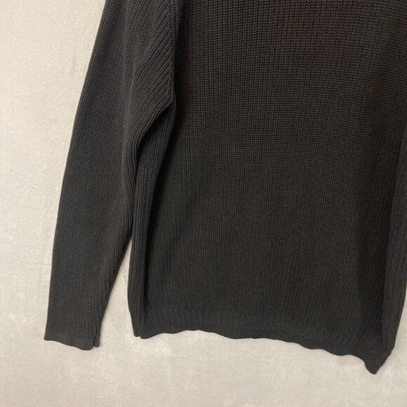 Carbon 2 Cobalt Zip Up Sweater Mens Size XL Black Jacket Ribbed Knit Heavyweight - Picture 14 of 14